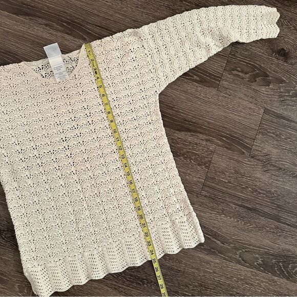 Laura Ashley Vintage Crochet Knit Sweater - Picture 7 of 8